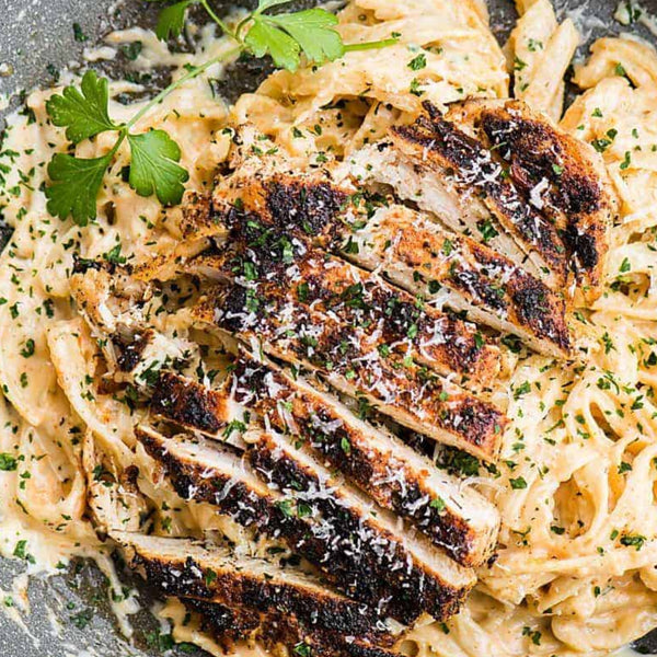 M.) Grilled Chicken Alfredo