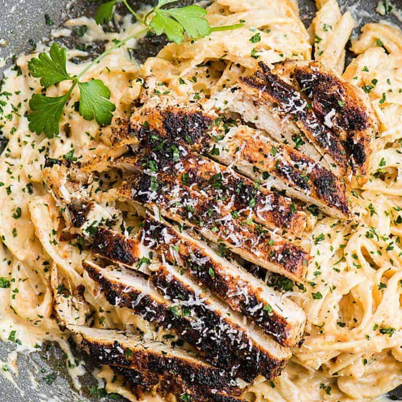 M.) Grilled Chicken Alfredo