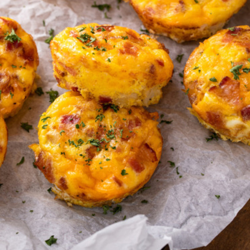 B.) Sous vide Bacon & Cheese Egg Bites